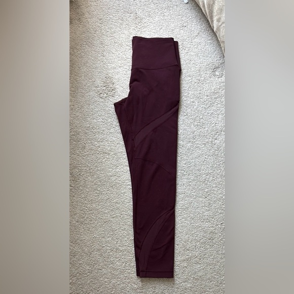 Lululemon Burgundy High-Waisted Leggings - Picture 6 of 8
